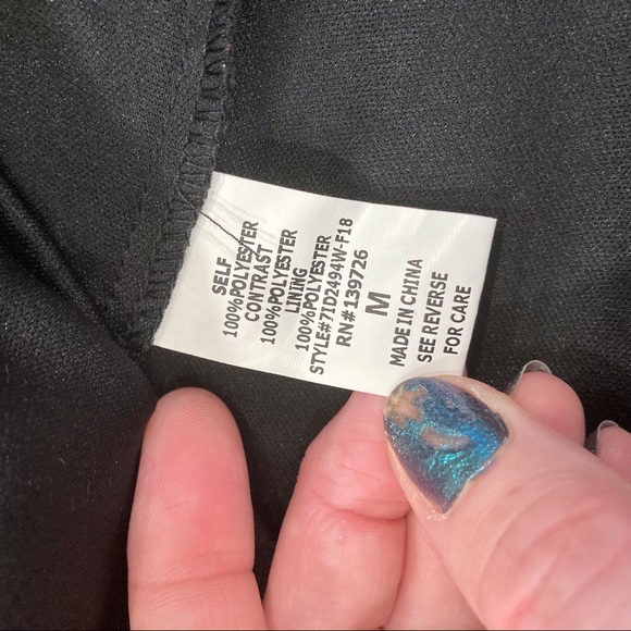 Altar’d state M black gold embroidered FNF dress - Picture 12 of 16